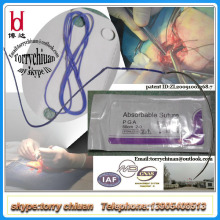 Medical asorbable PGA suture Polyglactin 910 suture with needle vircryl suture ISO approval OEM acceptable